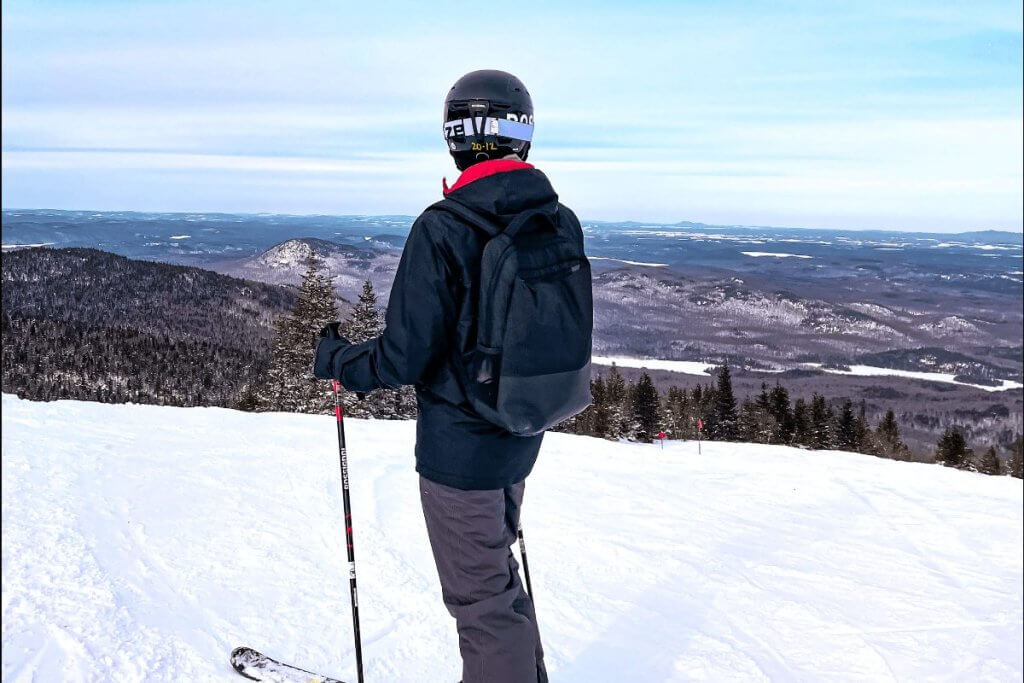 Ski au Québec en hiver